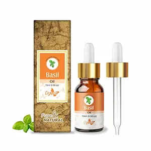 Crysalis Basil (Ocimum Basilicum) Oil|100% Pure & Natural Undiluted Essential Oil Organic Standard For Skin & Hair Care|Therapeutic Grade Oil For External Use Improves Scalp Conditions 15ml