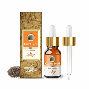 Crysalis Carrot Seed (Daucus Carota) Oil|100% Pure & Natural Undiluted Carrier Oil Organic Standard For Skin & Haircare|Deals Aging Signs Used In Facial OilShampooNourishes Scalp-15ML With Dropper
