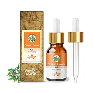 Crysalis Passion Flower (Passiflora) Oil |100% Pure & Natural Undiluted Essential Oil Organic Standard| For Long Strong And Shiny Hairs |Aromatherapy Oil| 30ml With Dropper