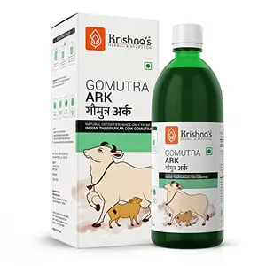Krishna's Desi Cow Gomutra / 100% Gomutra Ark 100% Pure Natural and Organic Cow Urine / Ark Urine - 1 Litre (Pack of 1)