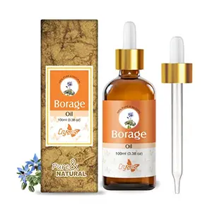 Crysalis Borage (Borago Officinalis) Oil|100% Pure & Natural Undiluted Essential Oil Organic Standard For Skin Hair Care| Restores Shine In Dull Hair Fights Dry Skin Conditions 100ml