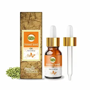 Crysalis Fennel Seed (Foeniculum Vulgare) Oil|100% Pure & Natural Undiluted Essential Oil Organic Standard For Skin & Haircare|Strengthens Hair Roots Calms & Soothes The Skin 15ml