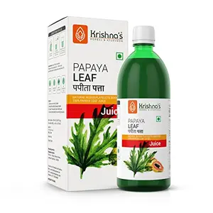 Krishna's Herbal & Ayurveda Papaya Leaf Juice - 1000 ml