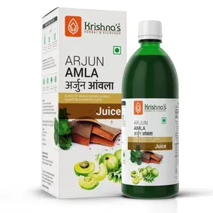 Krishna's Herbal & Ayurveda Arjun Amla Juice - 500 ml (Pack of 1)