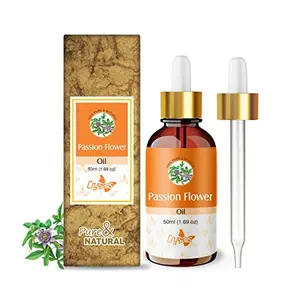 Crysalis Passion Flower (Passiflora) Oil |100% Pure & Natural Undiluted Essential Oil Organic Standard| For Long Strong And Shiny Hairs |Aromatherapy Oil| 50ml With Dropper