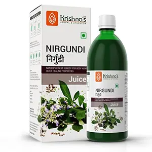 Krishna's Herbal & Ayurveda Nirgundi Swaras - 500 ml (Pack of 1)