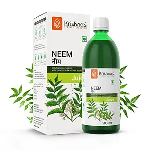 Krishna's Neem Juice Hand Picked Fresh And Green Neem Leaves From Rajasthan | 500 ml (Pack of 1)