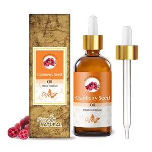 Crysalis Cranberry Seed (Vaccinium Subg. Oxycoccus) Oil|100% Pure & Natural Undiluted Carrier Oil Organic Standard For Skin & Hair Care |Therapeutic grade Aromatherapy- 100ML with dropper