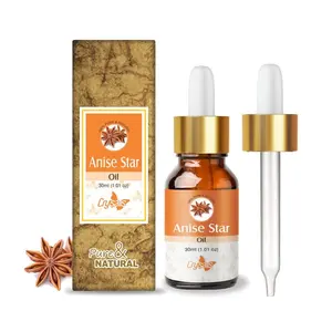 Crysalis Anise Star (Illicium Verum) Oil|100% Pure & Natural Undiluted Essential Oil Organic Standard For Skin & Hair Care|Therapeutic Grade Oil Aromatherapy Relieves Stress - 30ML With Dropper