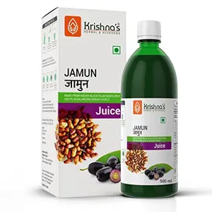 Krishna's Herbal & Ayurveda Jamun Juice - 500 ml (Pack of 1)