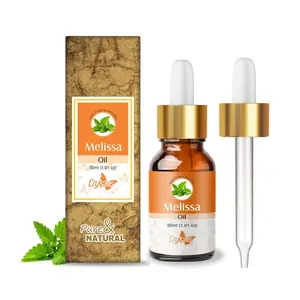 Crysalis Melissa (Melissa Officinalis) |Acts As An Emollient Sealing In Moisture Keeping Skin Soft And SuppleHelp Relax Boost Mood Air Freshner Improve Skin Glow - 30ML With Dropper