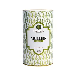 One Herb - Mullein Tea 80g Herbal Support for Healthy Respiratory Bronchial & Immune Function and Easy Sleep.