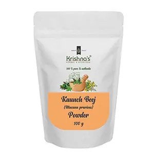 Krishna's Herbal & Ayurveda Kaunch Beej (Mucuna pruriens) Powder - 100 g