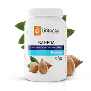 Krishna's Herbal & Ayurveda Baheda (Terminalia bellerica) Powder - 100 g
