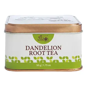 The Indian Chai Dandelion Root Tea 50g in Tin Container for Liver Detox Supports Kidney Function and Digestive Health