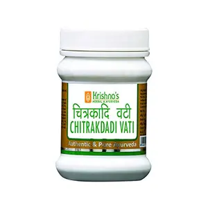 Krishna's Herbal & Ayurveda Chitrakadi Vati (80 Tablets)