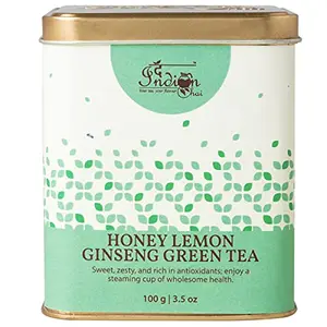 The Indian Chai - Honey Lemon Ginseng Green Tea 100g