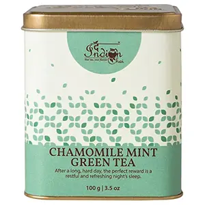 The Indian Chai - Chamomile Mint Green Tea 100g for Digestion Good Sleep and Weight Loss