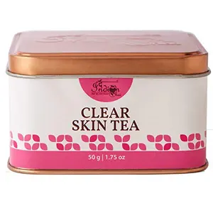 The Indian Chai - Clear Skin Tea 50g with Rose Chamomile Lavender Sage for Skin Glow Natural Beauty Enhancer Herbal Tea