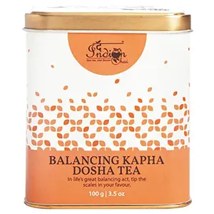 The Indian Chai - Balancing Kapha Dosha Tea 100g with Orange Peel Tulsi Lemongrass etc for Appetite & Digestion Helps Reduce Water Retention Ayurvedic Herbal Tea