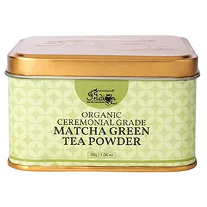 The Indian Chai - Organic Ceremonial Grade Matcha Green Tea Powder 30g - Authentic Japanese Origin - Superfood - Second Harvest Gentle Caffeine Tea