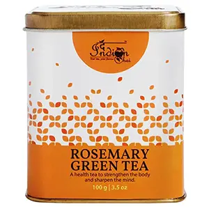 The Indian Chai - Rosemary Green Tea 100g for Memory and Concentration Digestion Helps Regulate Water Retention Helps in Weight Loss & Metabolism