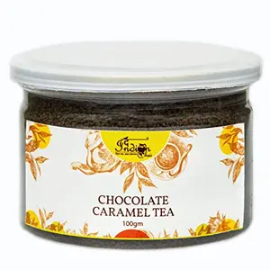 The Indian Chai - Chocolate Caramel Tea 100g with for Cocoa Powder Caramel Powder etc for Relieving Stress Boosts Brain Function and Supports Weight Loss