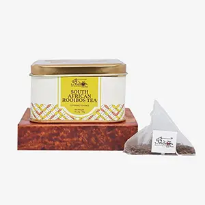 The Indian Chai - South African Rooibos Tea 15 Pyramid Tea Bags | Caffeine Free - For Healthy Sleep and Weight Loss