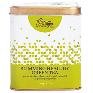 The Indian Chai - Slimming Healthy Green Tea 100g | Slim Tea for Weight Loss with Garcinia Cambogia Terminalia Chebula & 17 Herbs| Herbal Tea | Wellness
