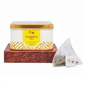 The Indian Chai - Slimming Tea 15 Pyramid Herbal Tea Bags for Weight Loss and Detox