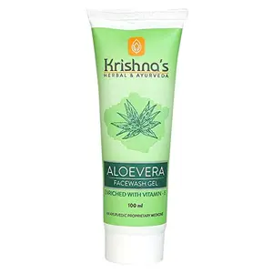 Krishna's Herbal & Ayurveda Aloe Vera Face Wash - 100 ml