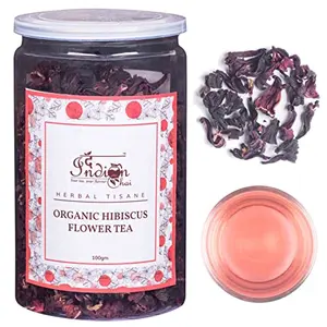 The Indian Chai - Organic Hibiscus Flower Tea 100g | Herbal Tisane | Reduces Blood Sugar