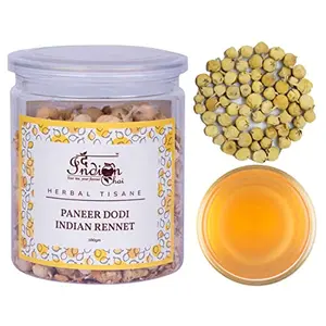 The Indian Chai Paneer Dodi 100g | In Air Tight Jar | Indian Rennet | Paneer Doda | Paneer Ka Phool | Withania Coagulans | Anti-Diabetic | Lowers Sugar Levels |