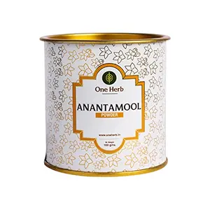 One Herb - Anantmool Powder 100g (Indian Sarsaparilla) for Full Body Cleanse Skin Care and Detoxification.