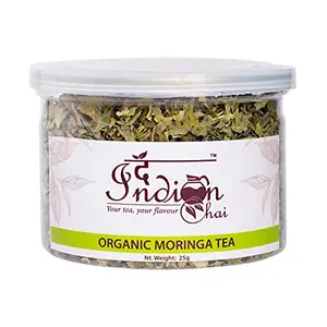 The Indian Chai - Organic Moringa Tea | Boosts Immunity Eases Digestion Helps with Blood Sugar Herbal Tea 25g