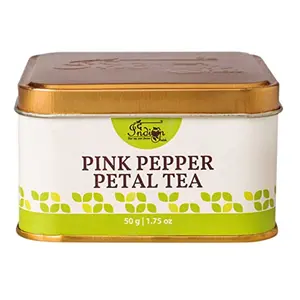 The Indian Chai Pink Pepper Petal Tea 50g with Pink Peppercorns Gomphrena Flower Marigold Lavender etc. for Digestion and Improving Sleeping Patterns Spicy Tea Winter Tea Herbal Tea