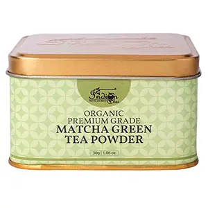The Indian Chai - Organic Premium Grade Matcha Green Tea Powder 30g - Authentic Japanese Origin - Superfood - Premium Second Harvest Ceremonial Grade Gentle Caffeine Tea