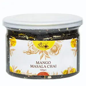 The Indian Chai - Mango Masala Chai 100g Blended with Dalchini Adrak Elaichi Calendula and Mango Beats Fatigue and Improves Digestion