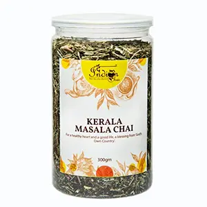 The Indian Chai - Kerala Masala Chai 300g with Elaichi Sonth Black Pepper Nutmeg Cinnamon Peppermint Leaves Lemongrass and Coriander Seed blended with Black Tea