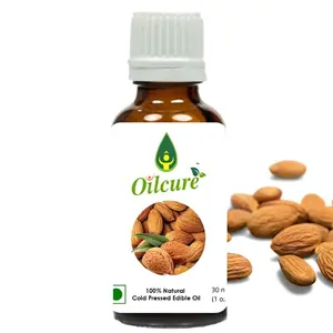 Oilcure Almond Oil Cold Pressed | 30 ml | Badam Ka Tel