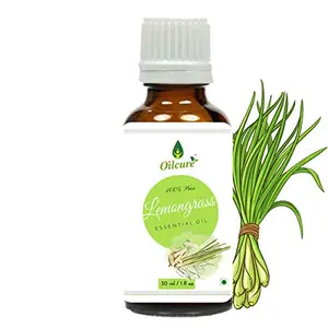 Oilcure Lemon Grass Oil | Pure | 30 ml | Undiluted