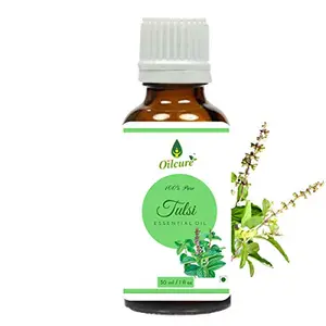Oilcure Tulsi Essential Oil | 30 ml | Holy Basil | Undiluted