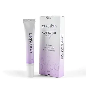 CureSkin Spot Corrector Emulgel 20gm | For Brighter Glowing Skin | For Men & Women | Contains Kojic Acid Glycerin Niacinamide (Vitamin B3) Mulberry Vitamin E | Lightens Dark Spots | Paraben Free