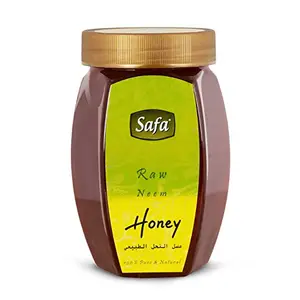 Safa Neem Honey | Raw Unprocessed 100% Pure Natural Honey | Unpasteurized for Max Potency for Immune Support Energy Boost & a Healthy Weight Loss Diet | Healthy Breakfast for Adults and Kids | 500g