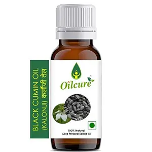 Oilcure Kalonji Oil Edible Cold Pressed | Nigella Sativa | Black Seed Oil- 100ml