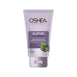 Oshea Herbals Glopure Lightening Face Wash- Hydrates Skin | Deep Cleansing | Lightens Skin | Tone & Removes Impurities