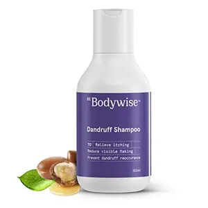 Bodywise Anti Dandruff Shampoo for Women | Targets Dandruff & Removes Visible Flakes | Removes excessive oil & Relieves from dandruff related itching | Shampoo for Smooth & Frizz Free Hair |150ml