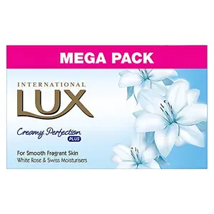 LUX International Creamy Perfection Plus Swiss Moisturizer bathing Soap|For Glowing Skin|125g Beauty soap
