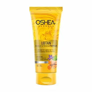 Oshea Herbals Ubtan Glowing & Tan removal Face Wash I Turmeric I Saffron Extract- 100g
