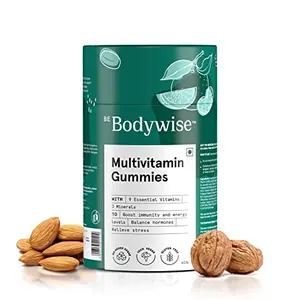 Bodywise Multivitamin Gummies for Women | Gives Glowing and Radiant Skin | Heals Scars & Blemishes | Improves Quality of Hair and Nails | 60 Gummies